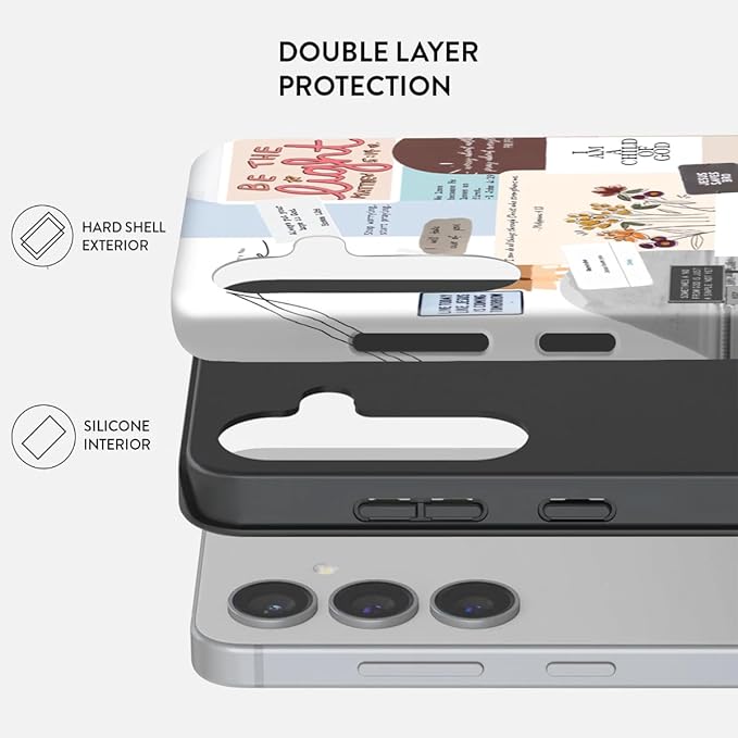 Compatible for Samsung Galaxy S25 5G Case, Dual Layer Heavy Duty 2 in 1 - Image 2