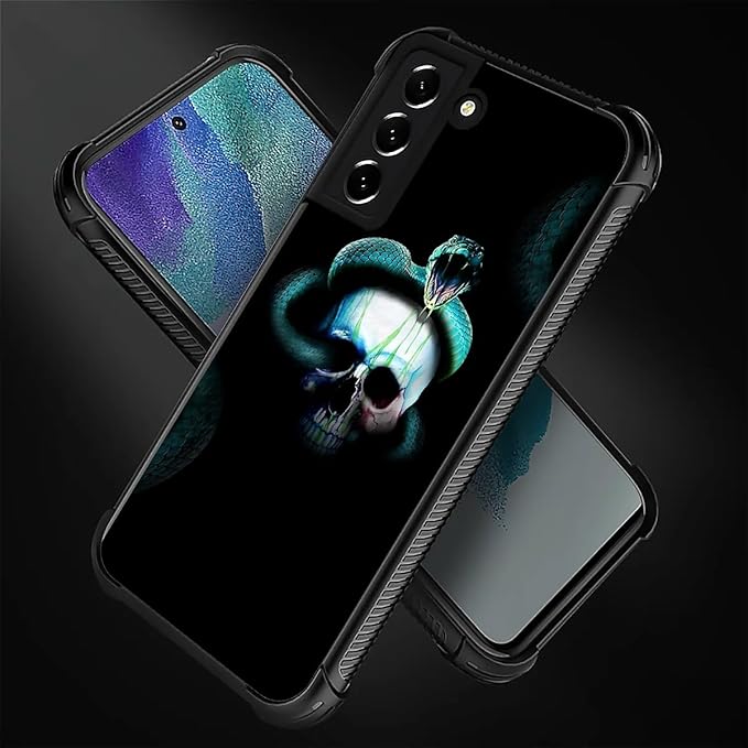 for Samsung Galaxy S22 Plus Case, Skeleton Winding Snake Pattern Graphic Design - Image 5