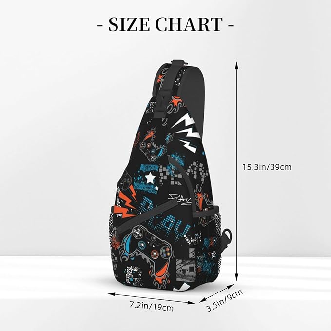 Sling Backpack For Men Hiking Daypack Crossbody Shoulder Bag Travel Chest Pack - Image 5