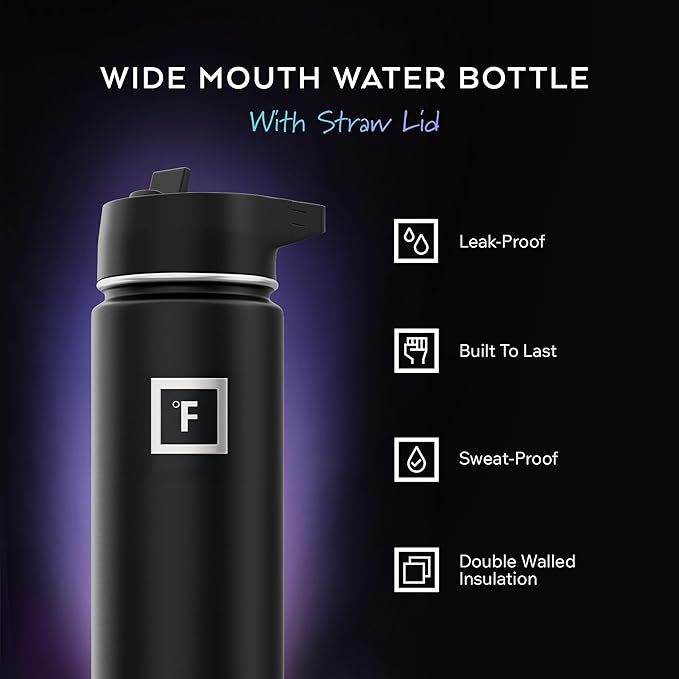 IRON °FLASK Camping & Hiking Hydration Flask - 22 oz Sand - Image 2
