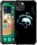 for iPhone 13 Mini Case, Skeleton Winding Snake Pattern Graphic Design Girl Boy by FKBRCL4U