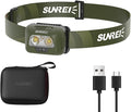 SUNREI Rechargeable Headlamp, 2200mAh Battery, Motion Sensor, Stepless Dimming by SUNREI