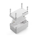 QILIPSU Junction Box with Mounting Plate 110x80x70mm, ABS Plastic DIY by QILIPSU