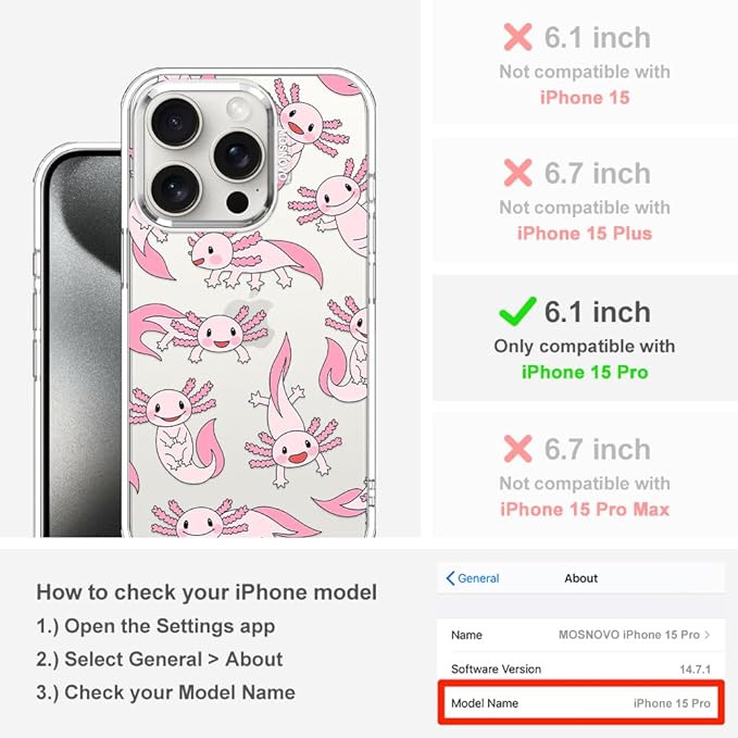 MOSNOVO Case for iPhone 15 Pro - Image 2