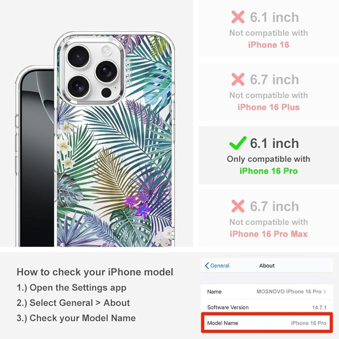 MOSNOVO Case for iPhone 16 Pro - Image 2