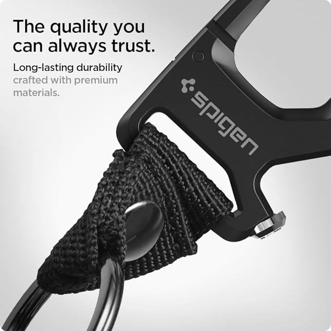 Spigen Life Carabiner Key Ring Clip, Car Keychain Clip, Bottle Opener Key Chain - Image 6