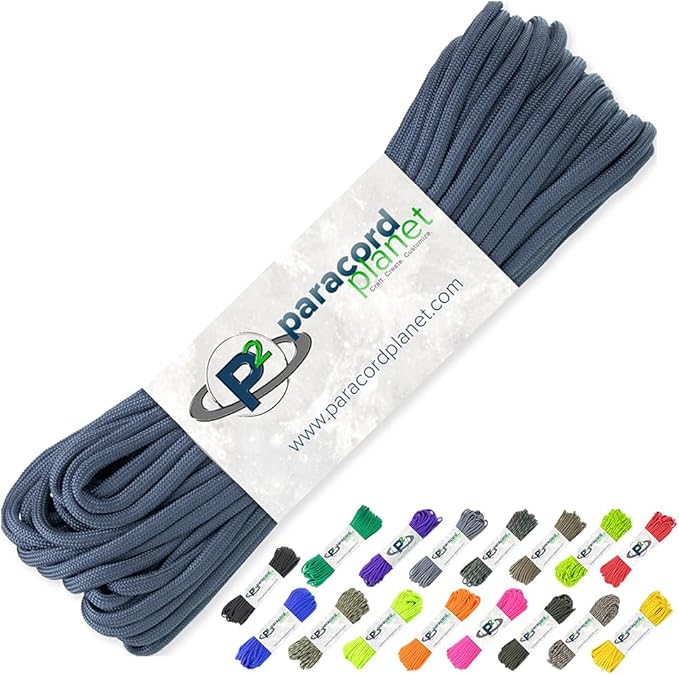 Paracord Planet 100' Hanks Parachute 550 Cord Type III 7 Strand Paracord Top 40 by ParacordPlanet