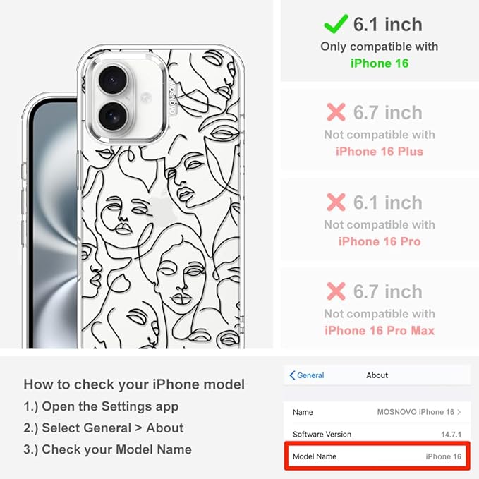 MOSNOVO Case for iPhone 16 - Image 2