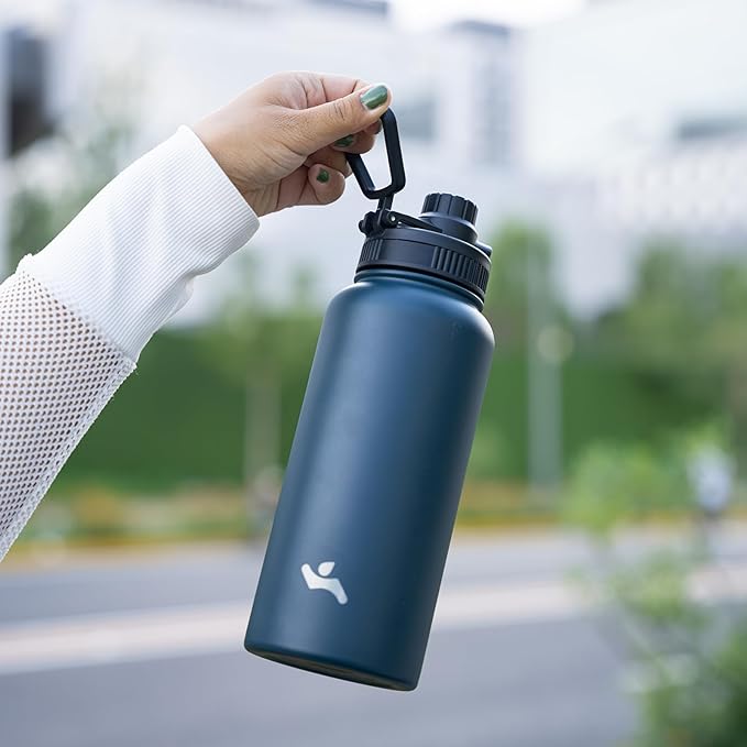 Konokyo 32 oz Insulated Water Bottle Stainless Steel Sport Bottles - Image 6