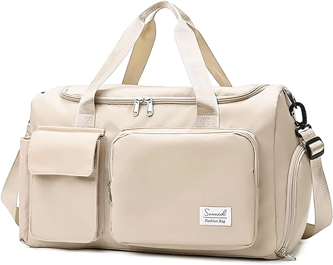 Suruid Sports Gym Bag with Shoes Compartment Travel Duffel Bag with Dry Wet by SURUID