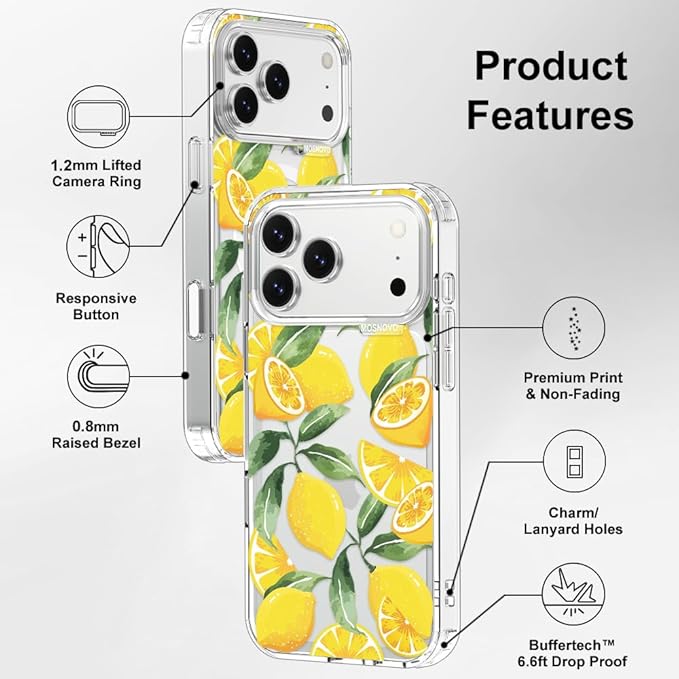 MOSNOVO for iPhone 17 Pro Max Case | Military Grade 6.6ft Drop Tested | Camera - Image 7