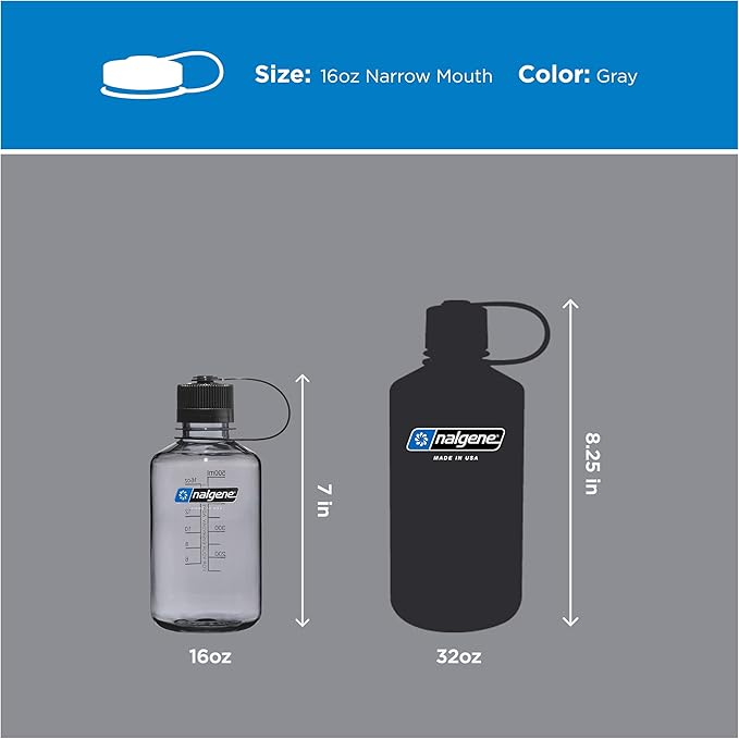 Nalgene 16 oz Narrow Mouth Water Bottle | BPA-Free, Durable & Leak Proof - Image 5