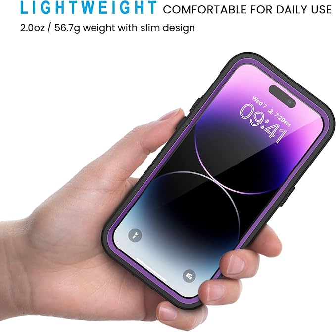 Lanhiem for iPhone 14 Pro Case, IP68 Waterproof Dustproof Shockproof - Image 4