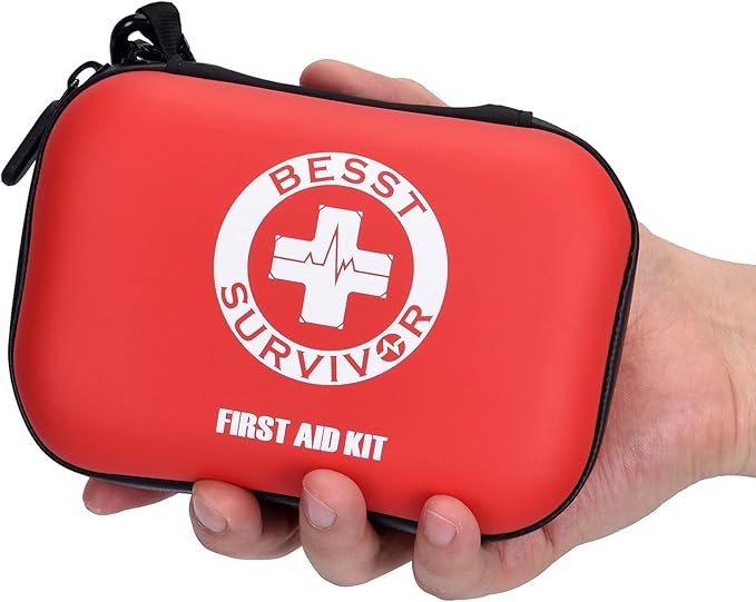 Besst Survivor Mini First Aid Kit -Small Waterproof Hard Shell Medical Kit by BesstSurvivor