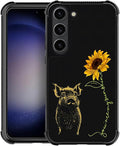 for Samsung Galaxy S23 Case, Pig Sunflower Yellow Sunshine Pattern Graphic by FKBRCL4U