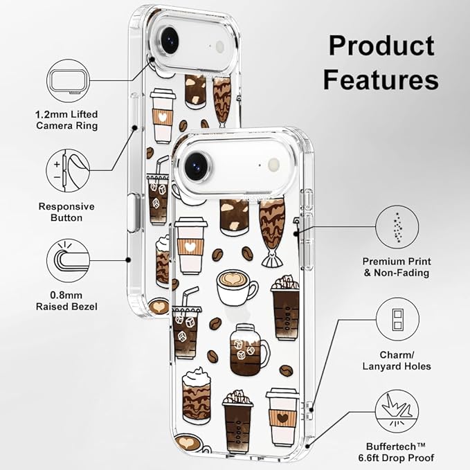 MOSNOVO for iPhone Air Case | Military Grade 6.6ft Drop Tested | Camera Control - Image 7