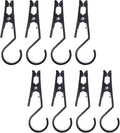 8 Pcs Hooks Clip Super Strong Black Plastic Clips Laundry Hooks Clothes Pins by Shiyueshiri