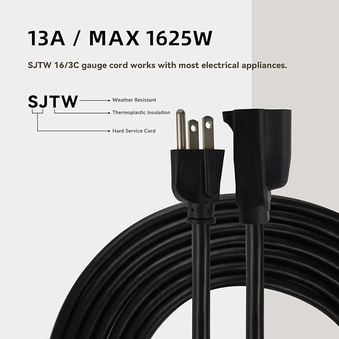 12ft Outdoor Extension Cord - Image 6
