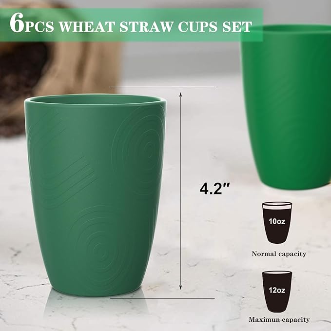 Homienly Cups for Drinking 12oz Daily Use Cups Dishwasher Safe Plastic Cups - Image 2