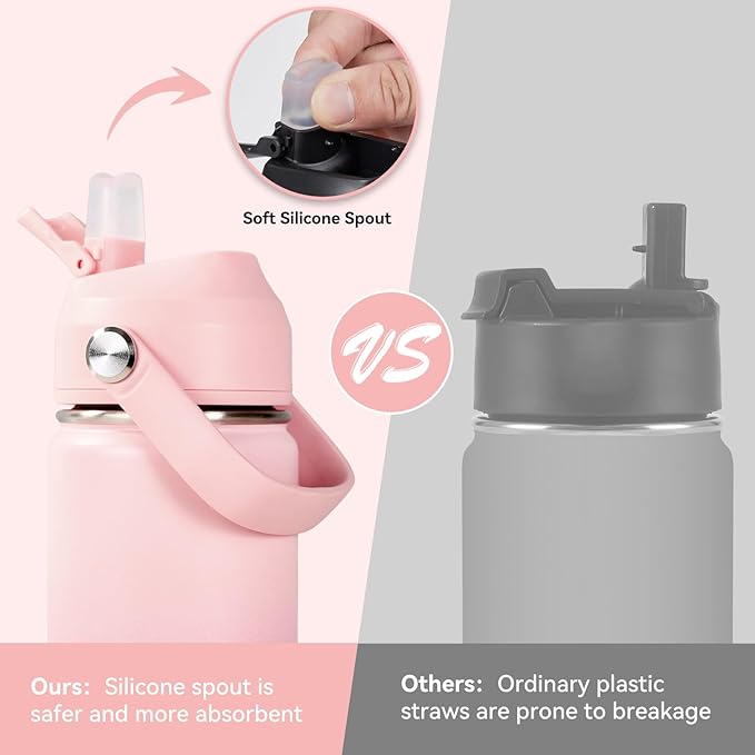 Fijinhom 18oz Insulated Stainless Steel Water Bottle, Wide Mouth Double Wall - Image 4