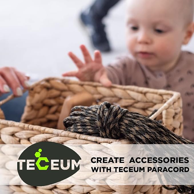 TECEUM 5/32" Paracord Rope 1000 – 1000ft / 200ft / 100ft / 50ft – Tactical - Image 7