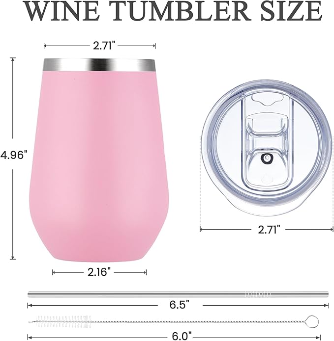 MEWAY 12oz Insulated Wine Tumbler - Image 6