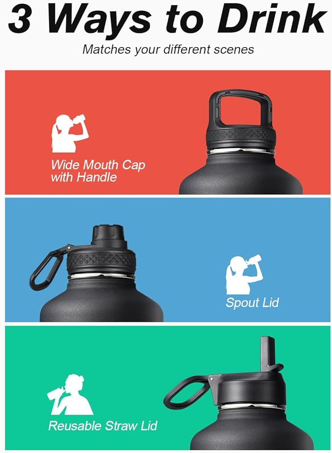 Half Gallon Insulated Water Bottle - Image 5