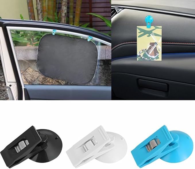 Multi Purpose Suction Cup Clips, Car Sunshade Cloth Fixing Clip, Refrigerator - Image 5