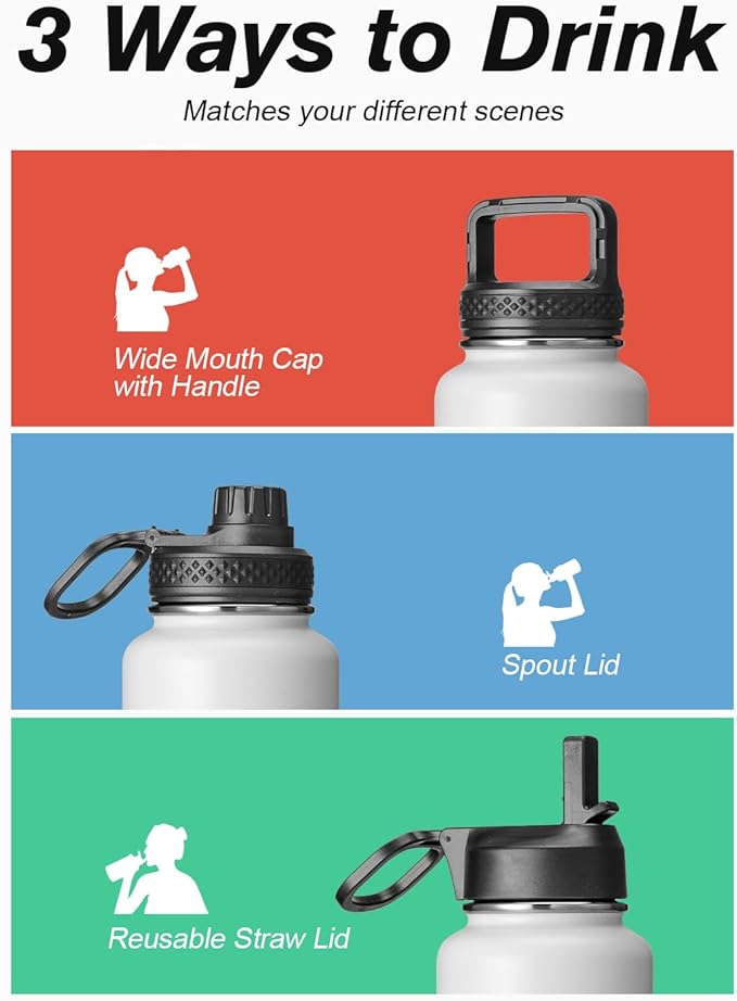 Coolflask Water Bottle 24 oz Insulated - Image 5