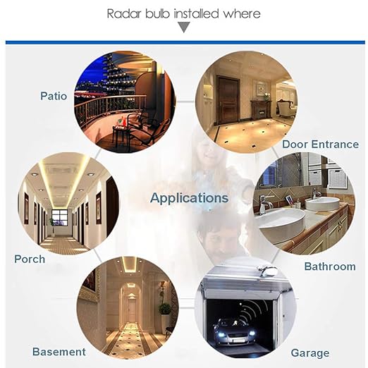 Motion Sensor Light Socket, PIR Motion E26 Screw Bulb Adapter, Adjustable Auto - Image 5