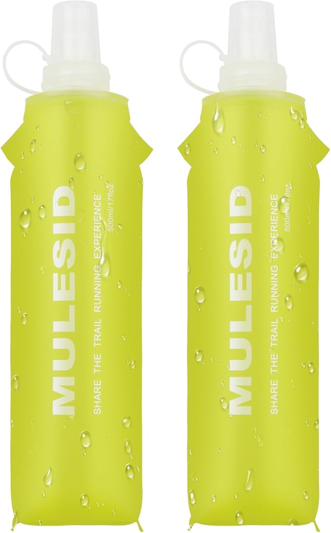 Soft Flask Running Bottles Collapsible Water Bottle Foldable by MULESID