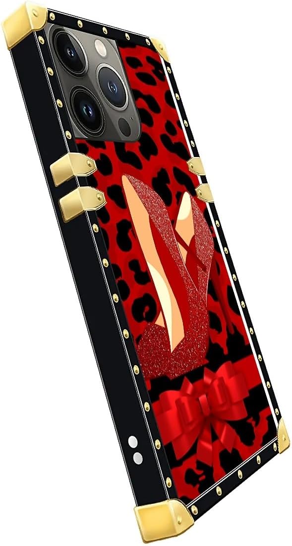 Compatible with iPhone 15 Pro Max Case, Elegant High Heels Luxury Golden - Image 4