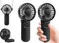Personal Hand Held Fan for Travel, Foldable Eyelash Neck Fan by VanSmaGo