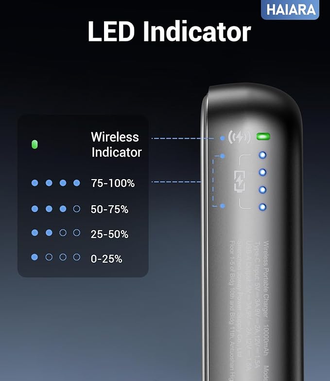 Portable Charger for Magsafe Power Bank - 10000mAh Magnetic Phone Charger - Image 7