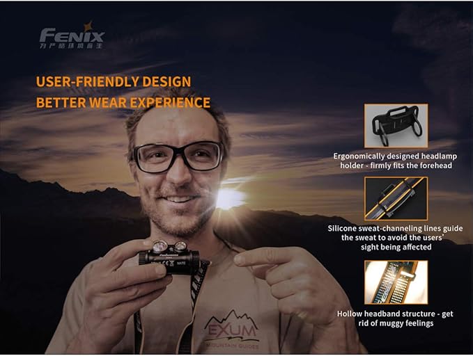 Fenix HM65R Headlamp, 1400 Lumen USB-C Rechargeable Spot and Flood Dual Beam - Image 5