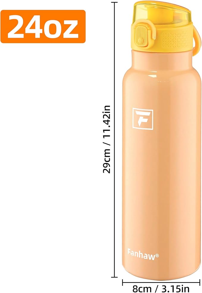 Fanhaw Daylite Series 24 oz Stainless Steel Insulated Water Bottle - Image 6