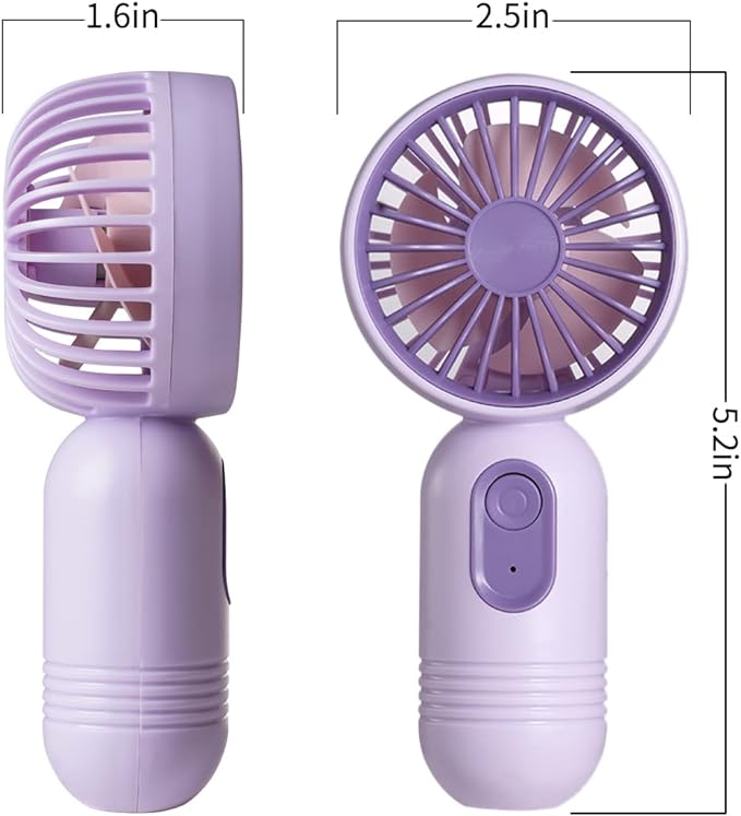 Mini Portable Fan 6 Pack, Cute Handheld Battery Operated Lightweight Small - Image 2