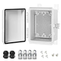 LeMotech Electrical Box, IP67 Waterproof Hinged Cover Stainless Steel Latch by LeMotech