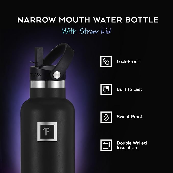 IRON °FLASK Camping & Hiking Hydration Flask - 32 oz Bubble Gum - Image 2