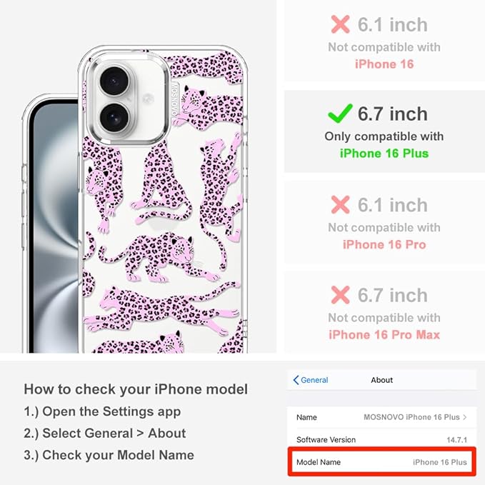 MOSNOVO Case for iPhone 16 Plus - Image 2