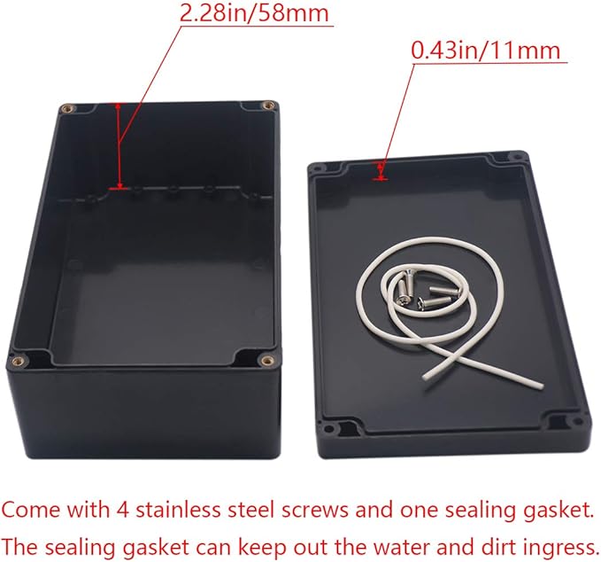 Project Box ABS Black Electrical Boxes IP65 Outdoor Waterproof Box Electronic - Image 5