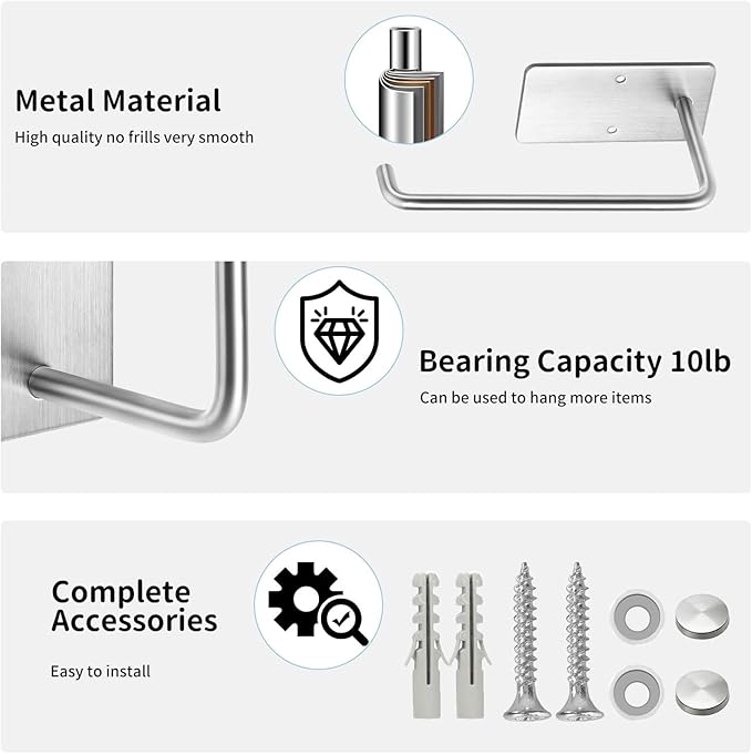 Hat Racks for Baseball Caps 2 Pack, Stainless Steel Adhesive Hat Hanger Hooks - Image 3