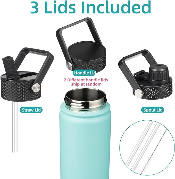 Konokyo Insulated Water Bottle 24oz Stainless Steel Sport Bottles - Image 3