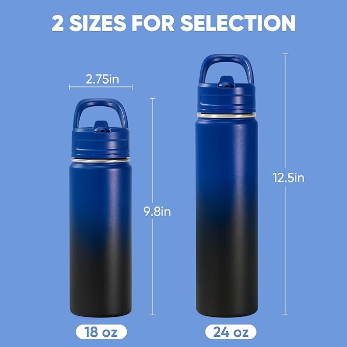 Fijinhom 24oz Insulated Stainless Steel Water Bottle - Image 2