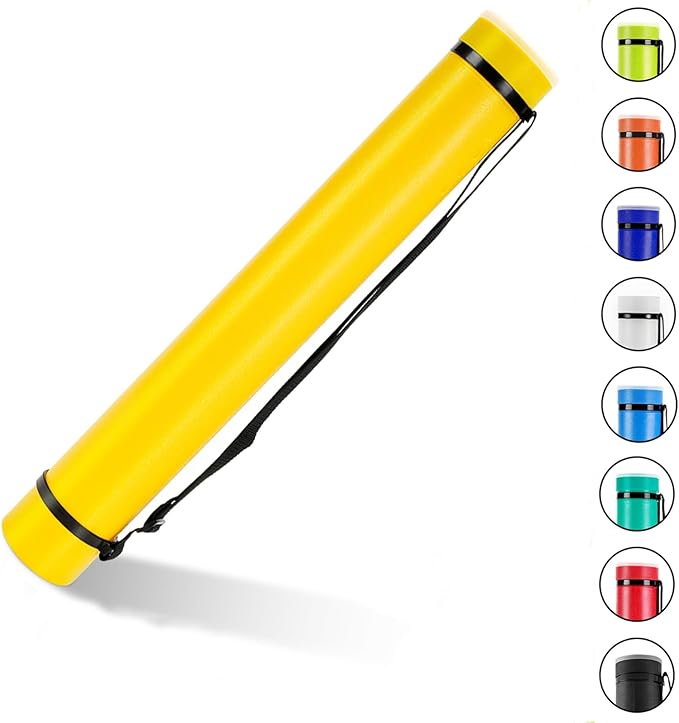 DEWEL Document Tube, Plastic Expanding Poster/Art/Document Storage Tube 24.5 to - Image 8
