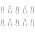 Carabiner, Heavy Duty Galvanized Steel Spring Snap Hook Carabiner Clips by High-PQ
