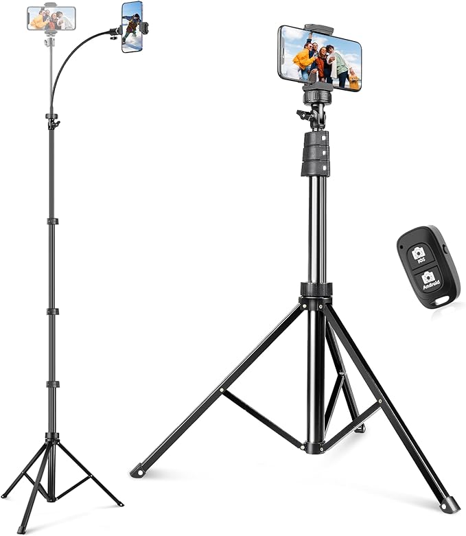Sensyne 88" Phone Tripod, Selfie Stick Tripod by sensyne