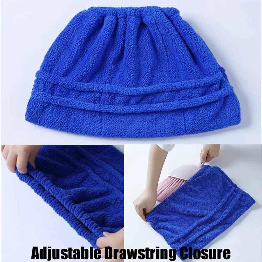 Icexeco Lazy Broom Cover Cloth, Multifunctional Lazy Brooms Cover, Washable Reusable Microfiber Broom Sweeping Refill, Wet & Dry Dual Use, Washable Mop Covers (4PCS-Violet)