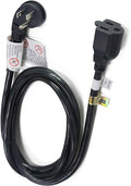 FIRMERST 1875W 10ft Flat Plug Extension Cord 14 AWG Black 15A by FIRMERST