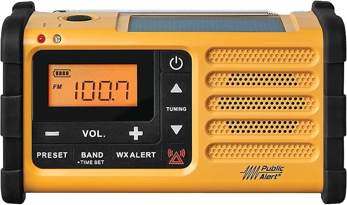 Sangean MMR-88 AM/FM/Weather+Alert Emergency Radio. Solar/Hand by SANGEAN